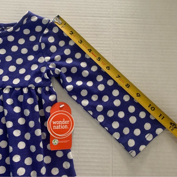 🍭3/$15 Wonder Nation Blue with White Polkadot Dress-18 months - Picture 14 of 14